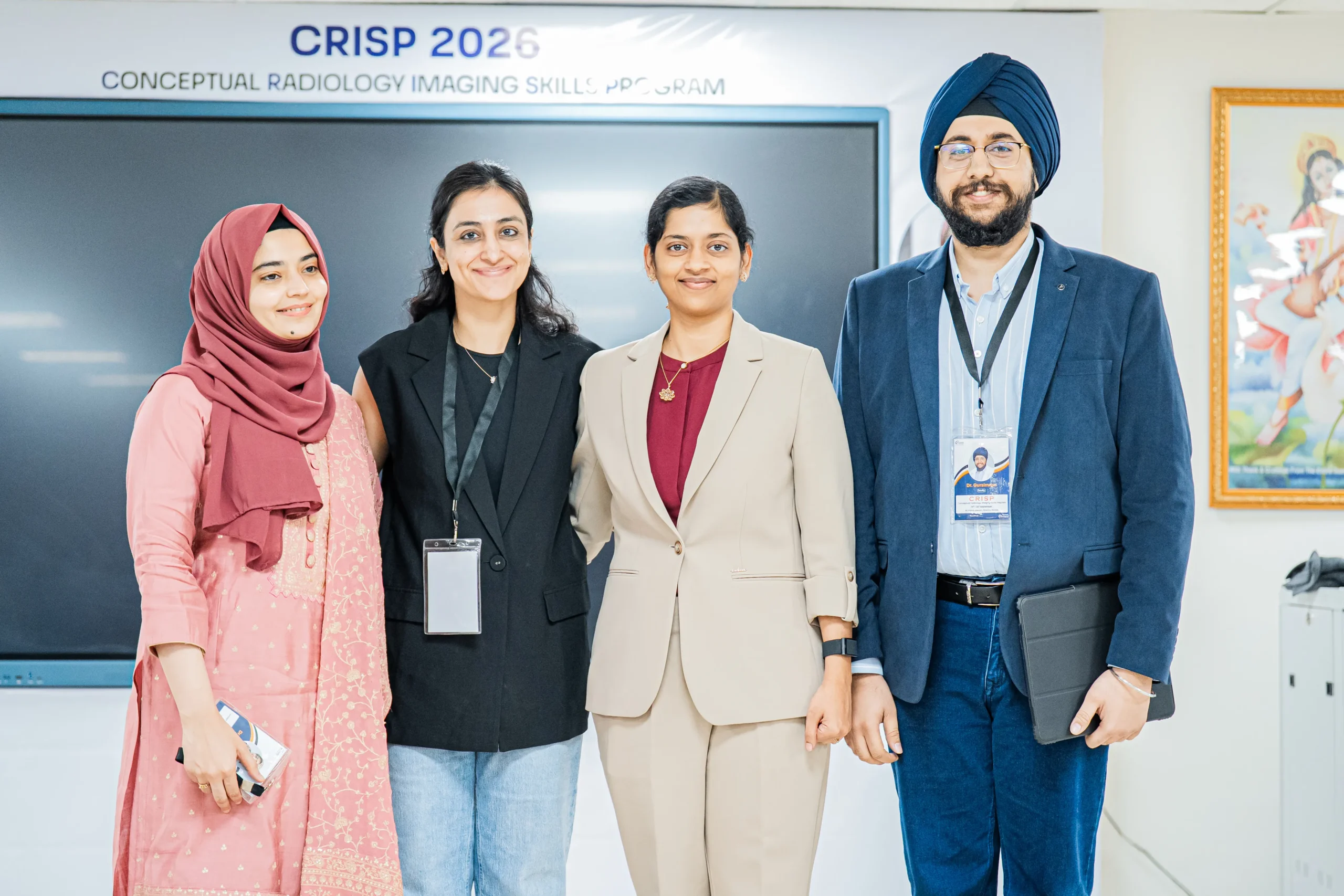 Participants at a CRISP 2026 radiology learning session
